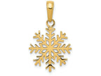 FJC Finejewelers 14k Yellow Gold 3d Snowflake Charm
