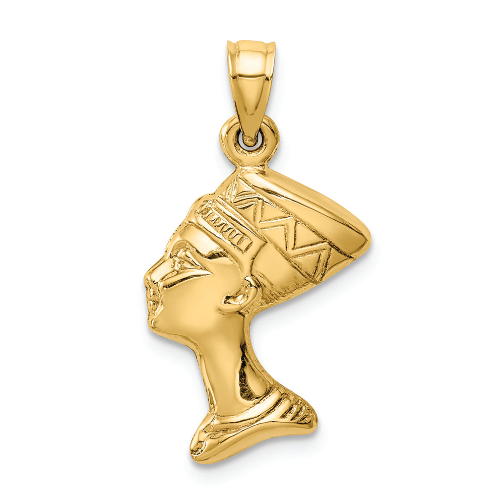 FJC Finejewelers 14k Yellow Gold 3D Nefertiti Charm
