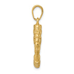 FJC Finejewelers 14k Yellow Gold 3d Nefertiti Charm
