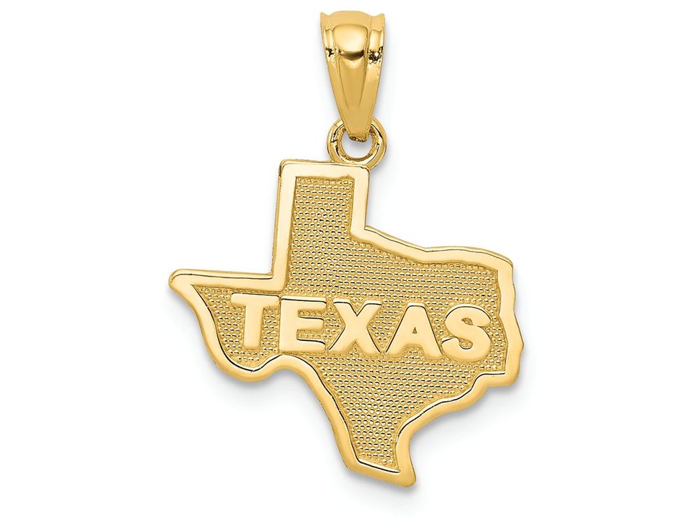 FJC Finejewelers 14k Yellow Gold State Of Texas Charm