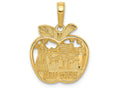 FJC Finejewelers 14k Yellow Gold New York City Skyline In Apple Charm