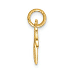 FJC Finejewelers 14k Yellow Gold Heart Key Break Apart Charm