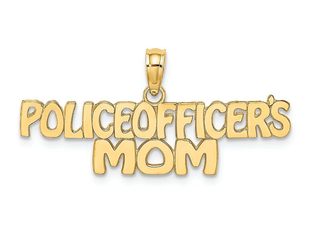 FJC Finejewelers 14k Yellow Gold Police Officer's Mom Charm