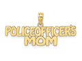 FJC Finejewelers 14k Yellow Gold Police Officer's Mom Charm