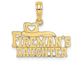 FJC Finejewelers 14k Yellow Gold Fireman's Daughter Charm