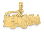 FJC Finejewelers 14k Yellow Gold Fire Truck Charm