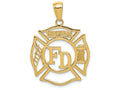FJC Finejewelers 14k Yellow Gold Fd Member In Shield Charm