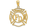 FJC Finejewelers 14k Yellow Gold Fd Member In Shield Charm