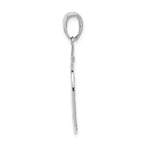 FJC Finejewelers 14k White Gold White Fd Member In Shield Charm