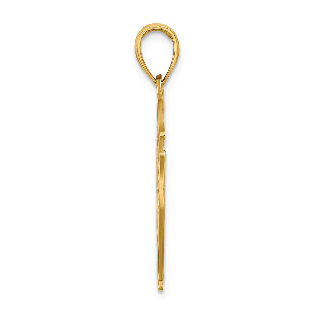 FJC Finejewelers 14k Yellow Gold Vfd Ladies Aux Shield Charm