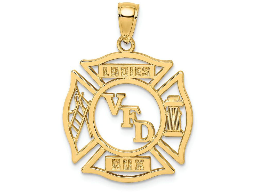 FJC Finejewelers 14k Yellow Gold Vfd Ladies Aux Shield Charm