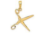 FJC Finejewelers 14k Yellow Gold 3d Moveable Scissors Charm
