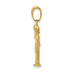 FJC Finejewelers 14k Yellow Gold 3d Lady Of Justice with Moveable Scales Charm