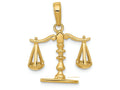 FJC Finejewelers 14k Yellow Gold 3d Moveable Scales Of Justice Charm