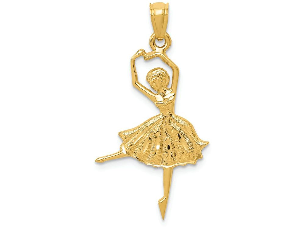 FJC Finejewelers 14k Yellow Gold Dancing Ballerina Charm