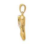 FJC Finejewelers 14k Yellow Gold 3d Ballet Slipper Charm