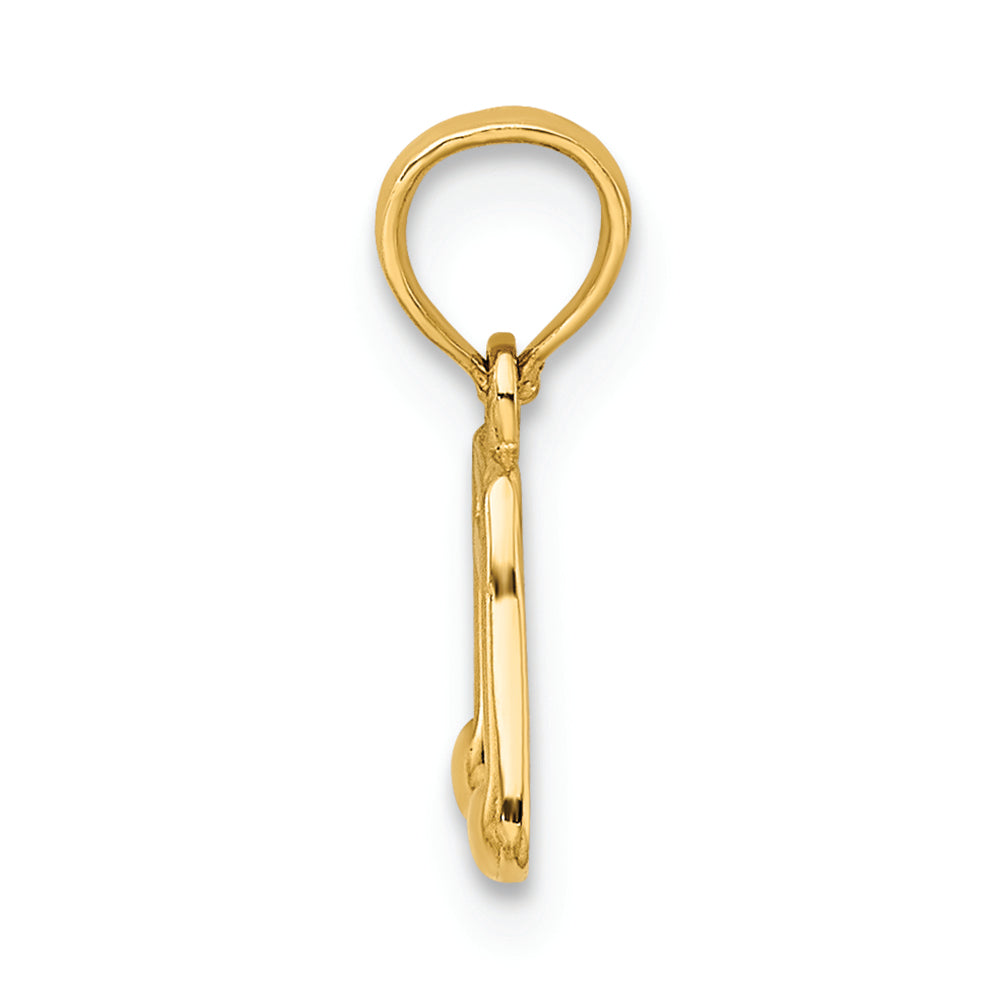 FJC Finejewelers 14k Yellow Gold Double Notes Charm