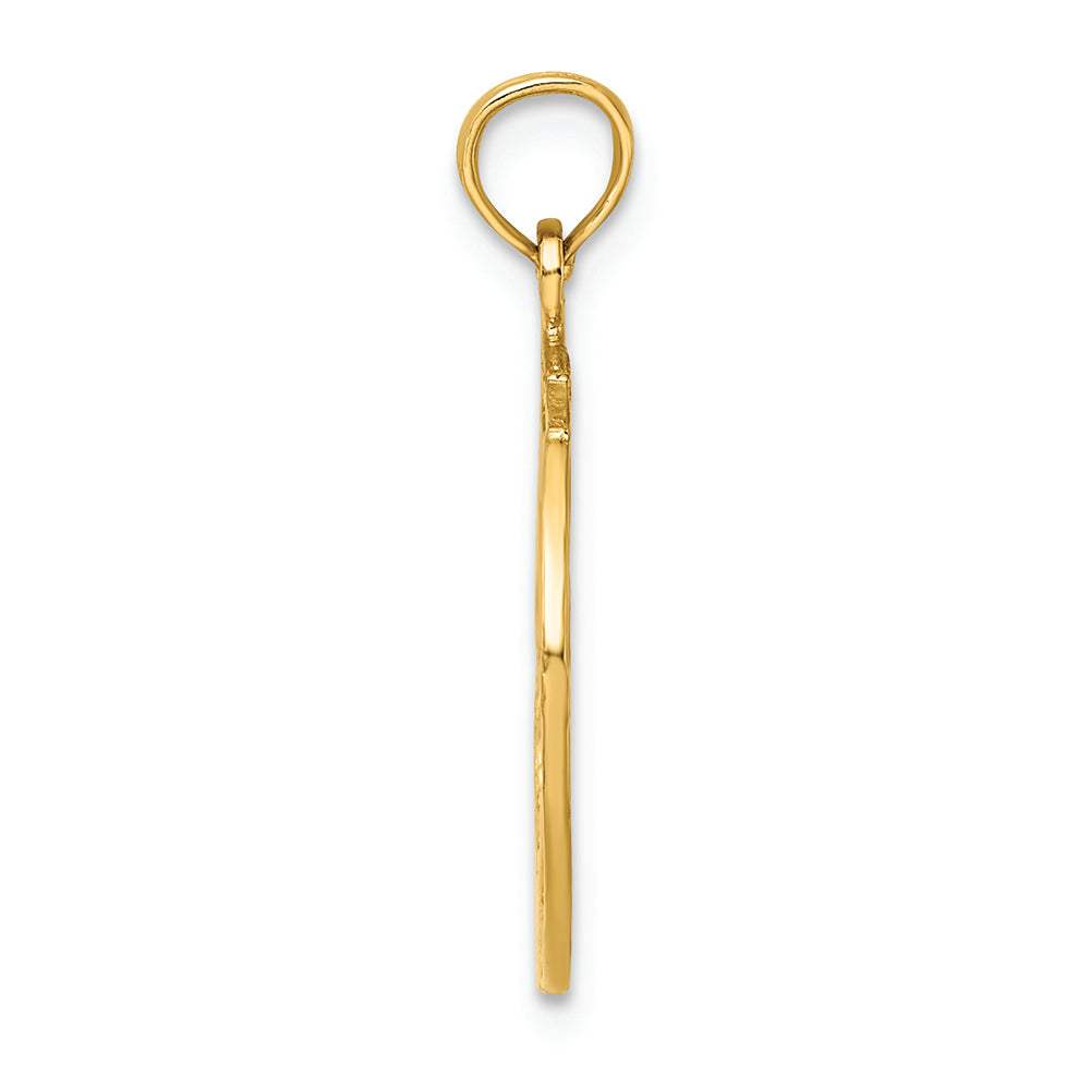 FJC Finejewelers 14k Yellow Gold Dancer In Circle Frame Charm