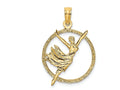 FJC Finejewelers 14k Yellow Gold Dancer In Circle Frame Charm