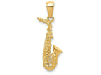 FJC Finejewelers 14k Yellow Gold 3d Saxophone Charm