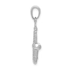 FJC Finejewelers 14k White Gold 3d Saxophone Charm