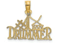 FJC Finejewelers 14k Yellow Gold #1 Drummer Charm