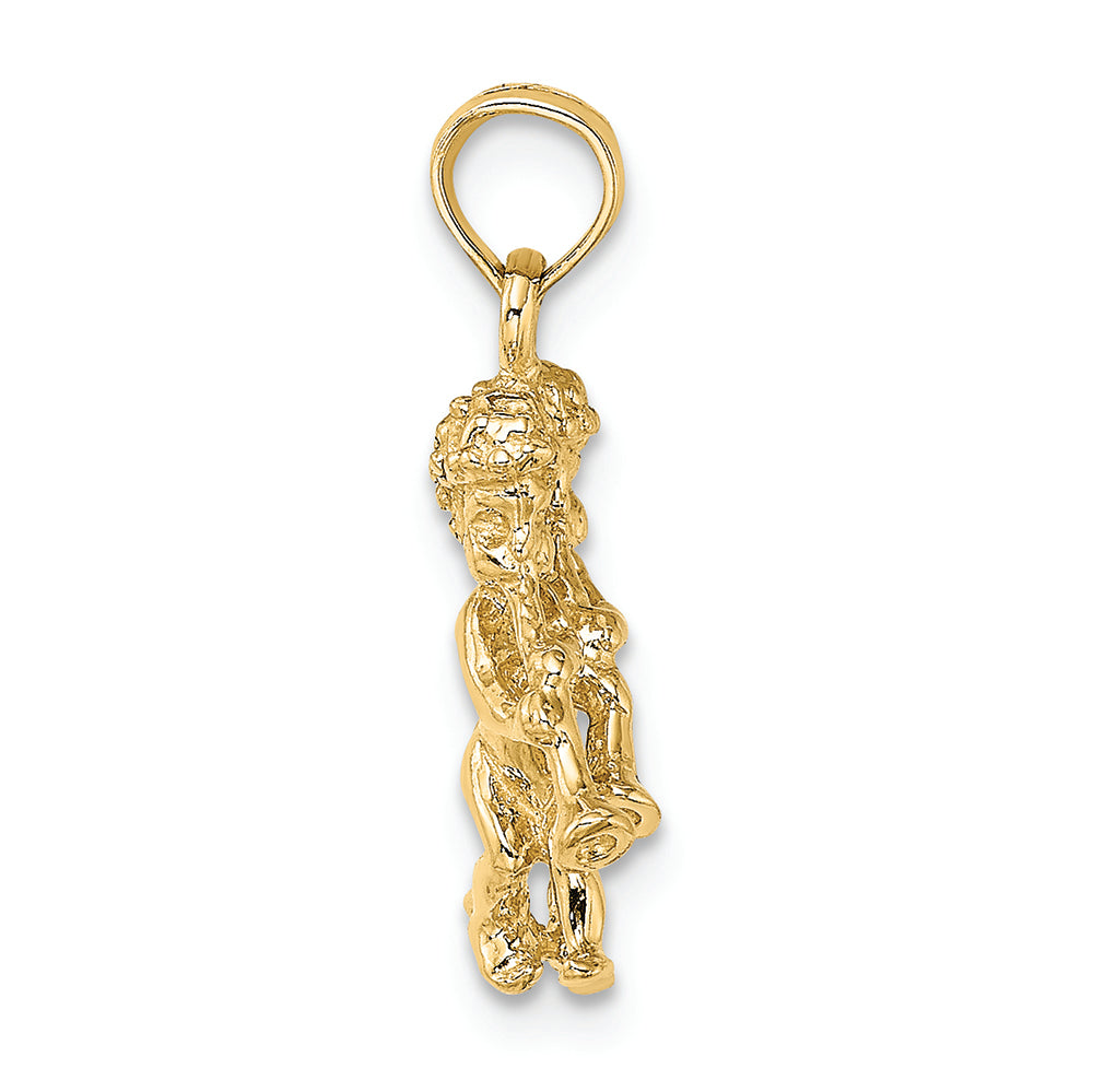 FJC Finejewelers 14k Yellow Gold 3d Gemini Zodiac Charm
