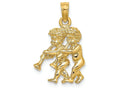 FJC Finejewelers 14k Yellow Gold 3d Gemini Zodiac Charm