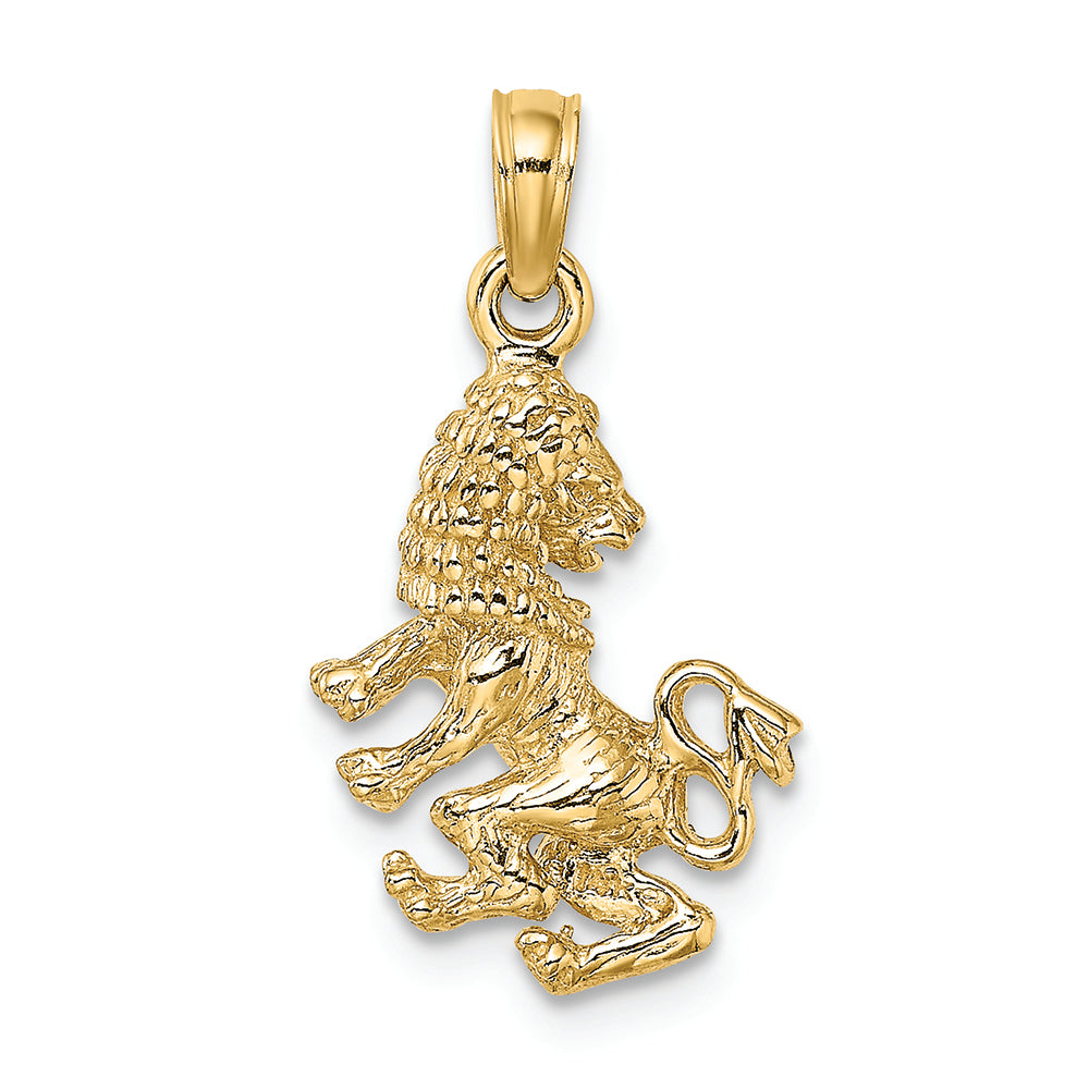 FJC Finejewelers 14k Yellow Gold 3d Leo Zodiac Charm