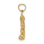 FJC Finejewelers 14k Yellow Gold 3d Virgo Zodiac Charm
