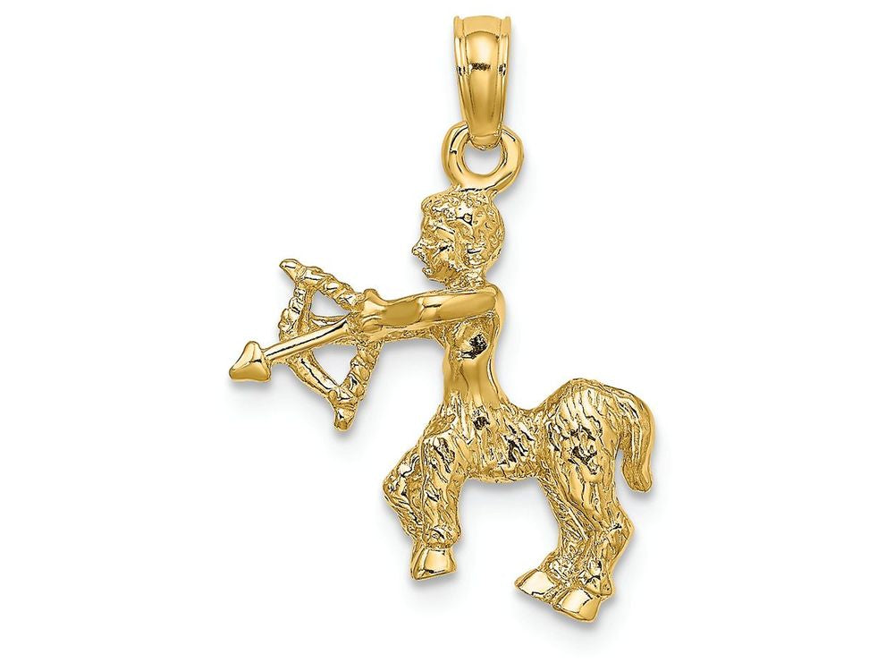 FJC Finejewelers 14k Yellow Gold 3d Sagittarius Zodiac Charm