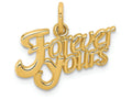 FJC Finejewelers 14k Yellow Gold Forever Yours Charm