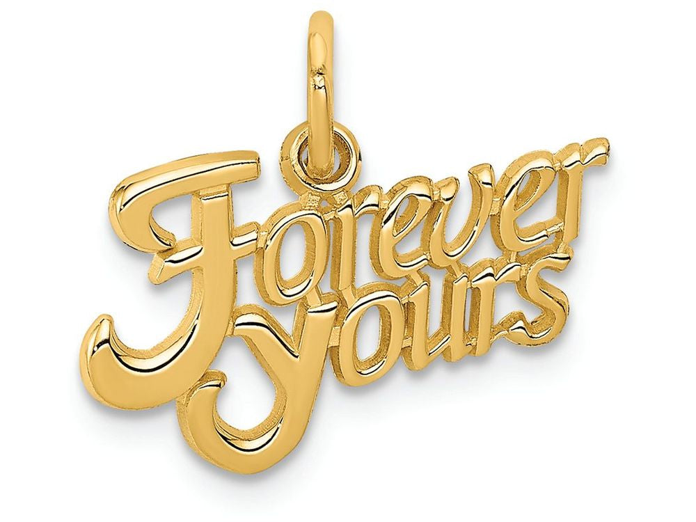 FJC Finejewelers 14k Yellow Gold Forever Yours Charm