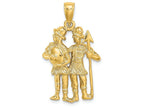 FJC Finejewelers 14k Yellow Gold Large Gemini Zodiac Charm