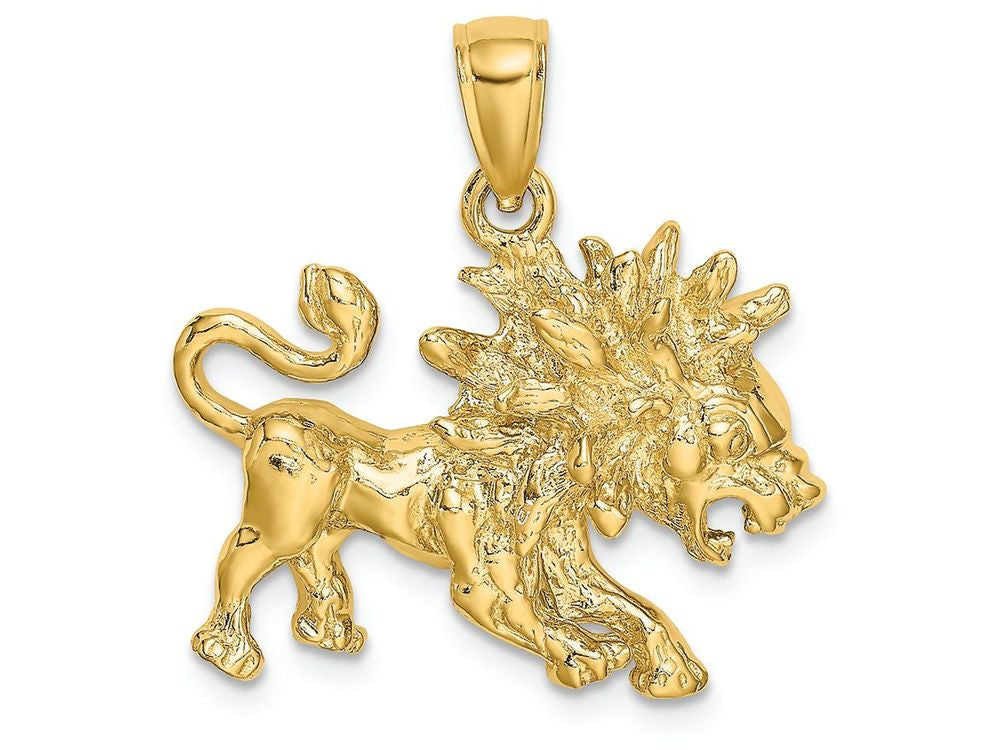 FJC Finejewelers 14k Yellow Gold Large Leo Zodiac Charm
