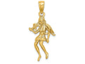 FJC Finejewelers 14k Yellow Gold Large Virgo Zodiac Charm