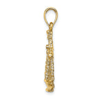 FJC Finejewelers 14k Yellow Gold Large Libra Zodiac Charm