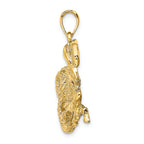 FJC Finejewelers 14k Yellow Gold Large Capricorn Zodiac Charm