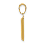FJC Finejewelers 14k 3d  14k Yellow Gold Bar Charm