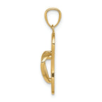 FJC Finejewelers 14k Yellow Gold Flip Flop Charm