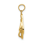 FJC Finejewelers 14k Yellow Gold 3d Cape Cod Double Flip-flop Charm