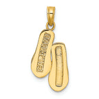 FJC Finejewelers 14k Yellow Gold 3d Cape Cod Double Flip-flop Charm