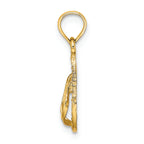 FJC Finejewelers 14k Yellow Gold 3d Captiva Flip-flop Charm