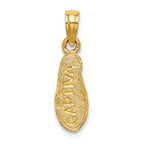 FJC Finejewelers 14k Yellow Gold 3d Captiva Flip-flop Charm