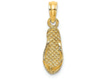 FJC Finejewelers 14k Yellow Gold 3d Captiva Flip-flop Charm