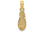 FJC Finejewelers 14k Yellow Gold 3d Captiva Flip-flop Charm