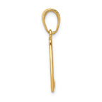 FJC Finejewelers 14k Yellow Gold Mile 0 Key West Mile Marker Charm
