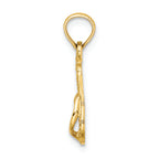 FJC Finejewelers 14k Yellow Gold Myrtle Beach Single Flip-flop Charm