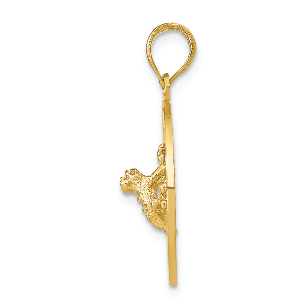 FJC Finejewelers 14k Yellow Gold Puerto Rico with Frog Charm
