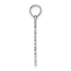 FJC Finejewelers 14k White Gold White Double Palm Treesflat Charm